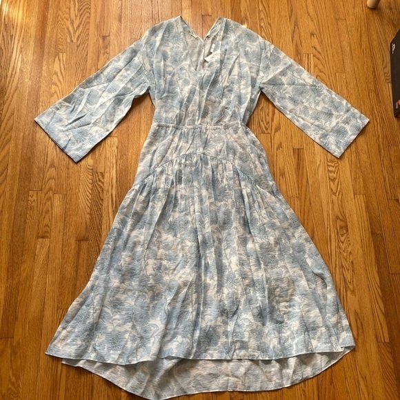 Vince Blue Floral Dress - Picture 2 of 5